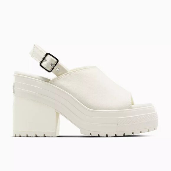 Chuck 70 De Luxe Heel Sandal Platform 2025 WHITE Women's Size 7 A13796C NEW - Picture 16 of 16